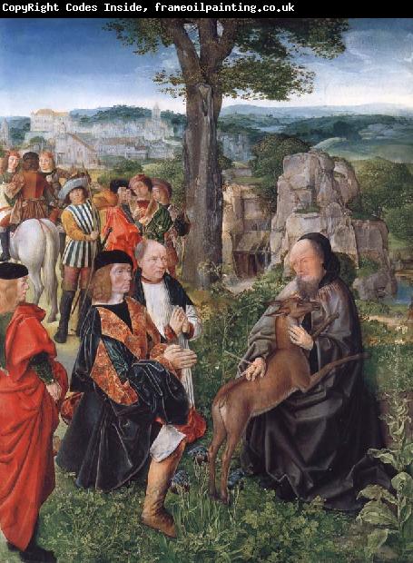 MASTER of Saint Gilles Saint Giles and the Wounded Hind